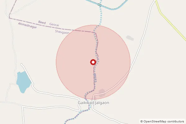 Map showing approximate area covered by Pincode 414113 — Munguswade B.O, Ahmednagar