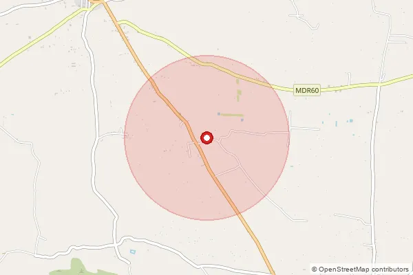 Map showing approximate area covered by Pincode 414303 — Kanhur S.O, Ahmednagar