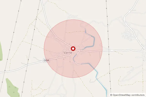 Map showing approximate area covered by Pincode 415019 — Kameri B.O, Satara