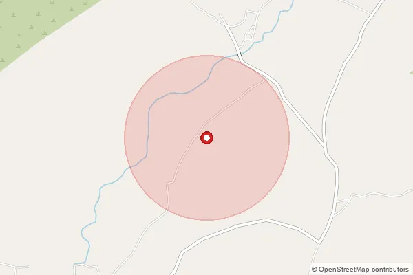 Map showing approximate area covered by Pincode 415021 — Kinhai S.O, Satara