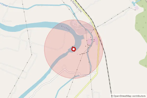 Map showing approximate area covered by Pincode 415105 — Ogalewadi S.O, Satara