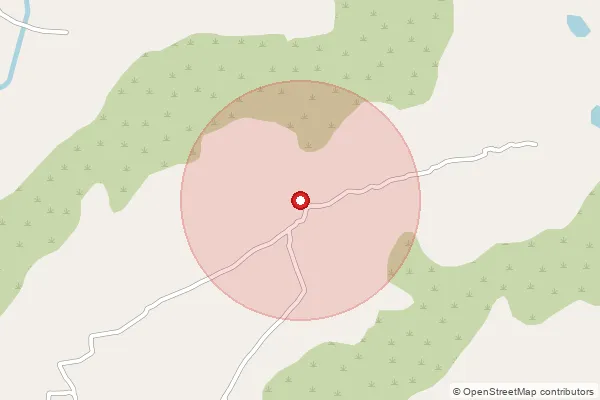 Map showing approximate area covered by Pincode 415106 — Chikhali(Masur) B.O, Satara