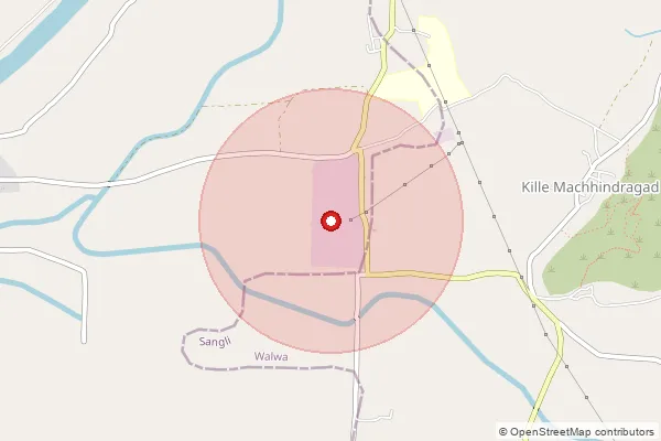 Map showing approximate area covered by Pincode 415108 — Shivnagar S.O, Satara