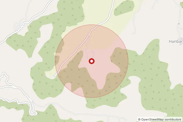 Map showing approximate area covered by Pincode 415209 — Garwade B.O, Satara