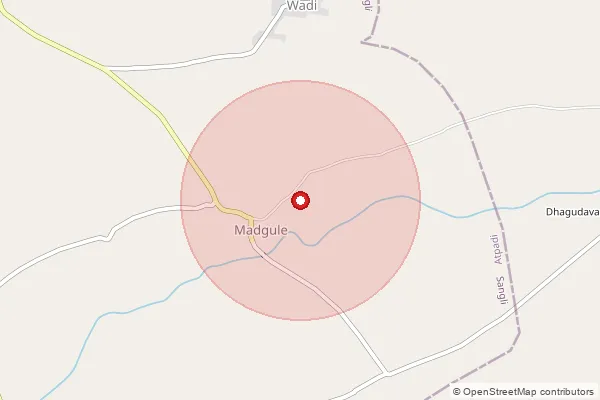 Map showing approximate area covered by Pincode 415301 — Kautholi B.O, Sangli