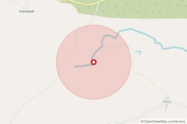 Map showing approximate area covered by Pincode 415308 — Kharsundi S.O, Sangli