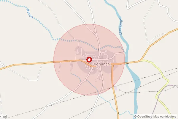 Map showing approximate area covered by Pincode 415315 — Lingiware B.O, Sangli