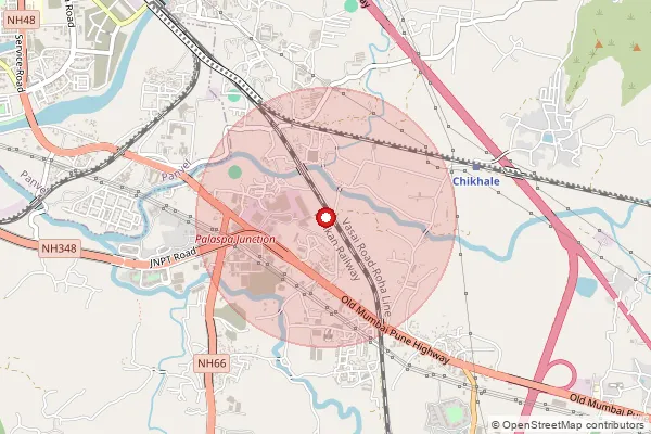Map showing approximate area covered by Pincode 415415 — Sonavade B.O, Sangli