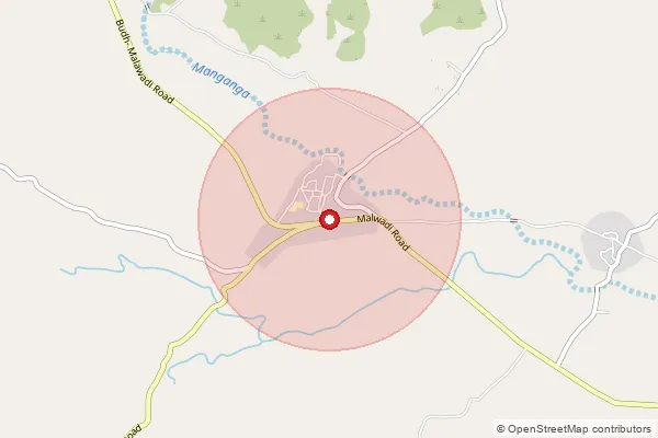 Map showing approximate area covered by Pincode 415508 — Shingnapur B.O, Satara