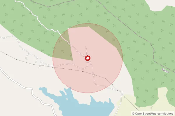 Map showing approximate area covered by Pincode 415520 — Chavanwadi B.O, Satara