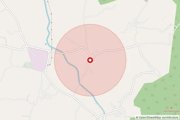 Map showing approximate area covered by Pincode 415530 — Jamb (Kikali) B.O, Satara