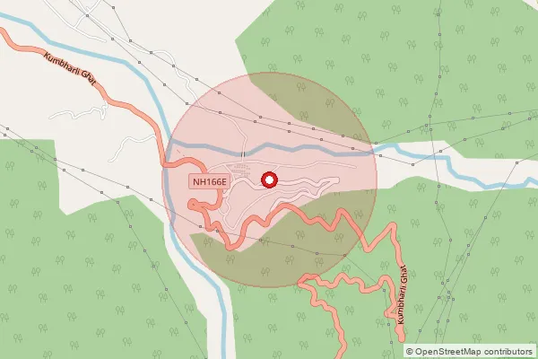 Map showing approximate area covered by Pincode 415601 — Pophali S.O, Ratnagiri