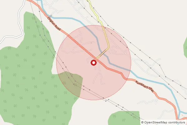 Map showing approximate area covered by Pincode 415602 — Mundhe B.O, Ratnagiri
