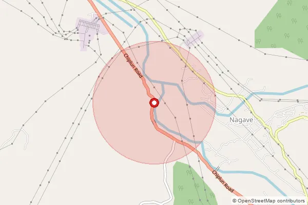 Map showing approximate area covered by Pincode 415603 — Kolke Wadi B.O, Ratnagiri