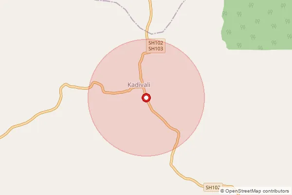 Map showing approximate area covered by Pincode 415712 — Chickalgaon B.O, Ratnagiri