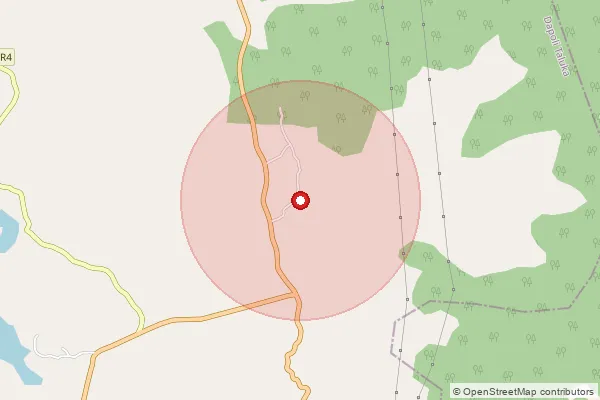 Map showing approximate area covered by Pincode 415716 — Mugij B.O, Ratnagiri