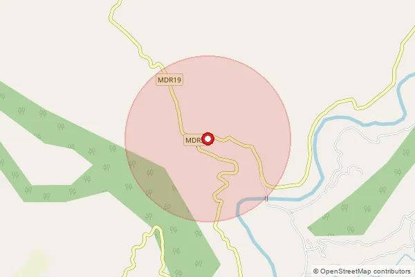 Map showing approximate area covered by Pincode 415718 — Choravane B.O, Ratnagiri