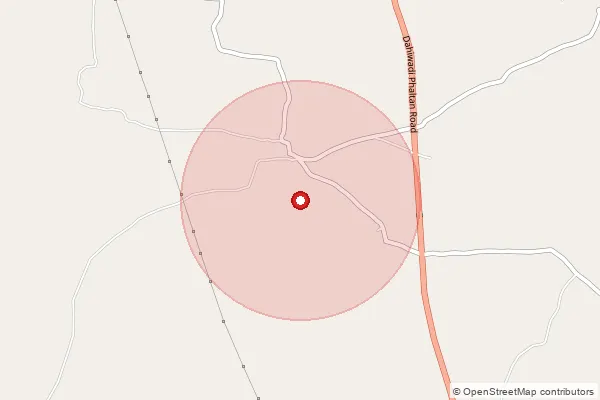 Map showing approximate area covered by Pincode 415724 — Malan B.O, Ratnagiri