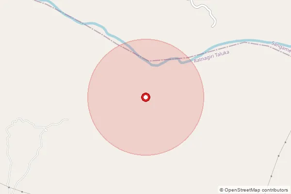 Map showing approximate area covered by Pincode 415803 — Dabhole B.O, Ratnagiri