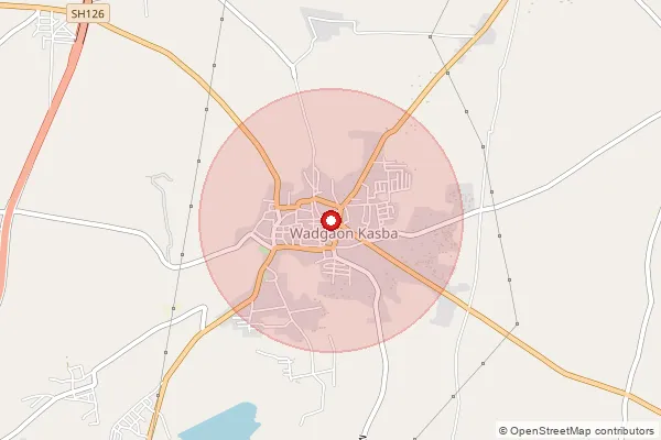 Map showing approximate area covered by Pincode 416112 — Vadgaon S.O (Kolhapur), Kolhapur