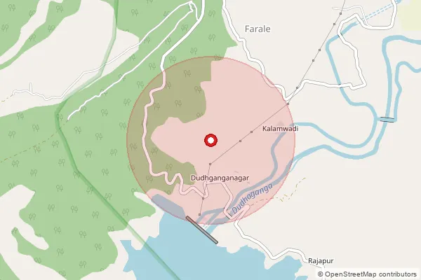 Map showing approximate area covered by Pincode 416231 — Dudhganganagar S.O, Kolhapur