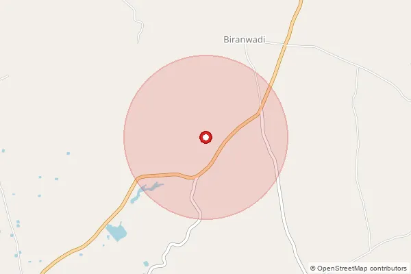 Map showing approximate area covered by Pincode 416312 — Karanje B.O, Sangli