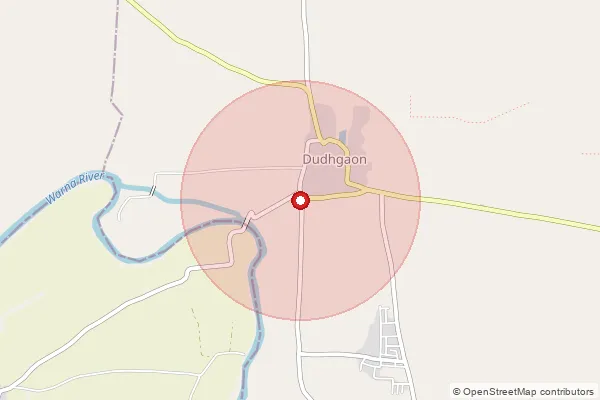 Map showing approximate area covered by Pincode 416315 — Malwadi B.O, Sangli