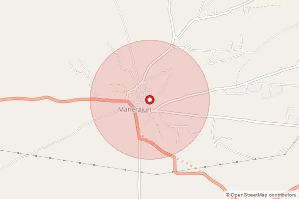 Map showing approximate area covered by Pincode 416408 — Gavan B.O, Sangli