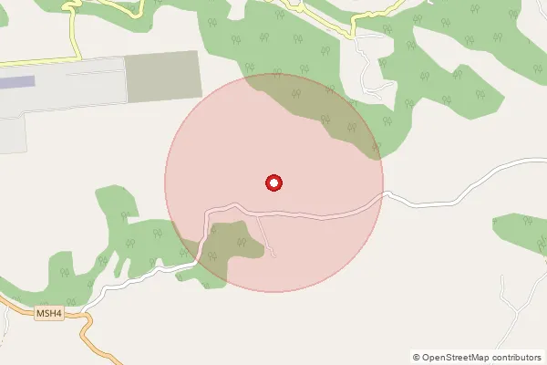 Map showing approximate area covered by Pincode 416524 — Chendavan B.O, Sindhudurg