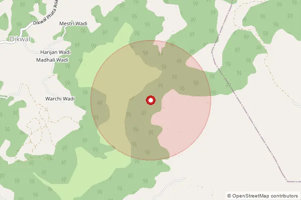 Map showing approximate area covered by Pincode 416534 — Gavrai B.O, Sindhudurg