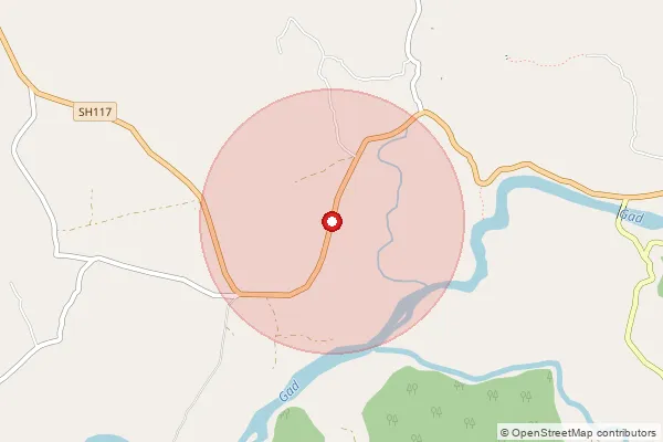 Map showing approximate area covered by Pincode 416614 — Chindar B.O, Sindhudurg