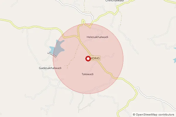 Map showing approximate area covered by Pincode 416620 — Kalsuli S.O, Sindhudurg