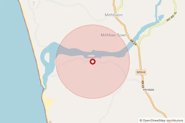 Map showing approximate area covered by Pincode 416630 — Munge B.O, Sindhudurg