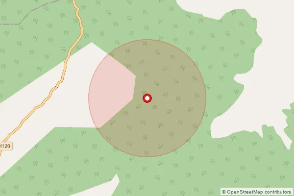 Map showing approximate area covered by Pincode 416632 — Ghotage B.O, Sindhudurg