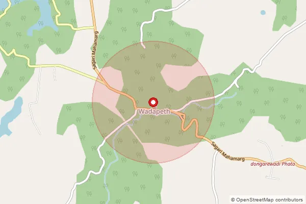 Map showing approximate area covered by Pincode 416707 — Rajwadi B.O, Ratnagiri