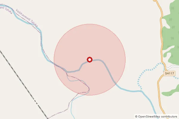 Map showing approximate area covered by Pincode 416813 — Mangavli B.O, Sindhudurg