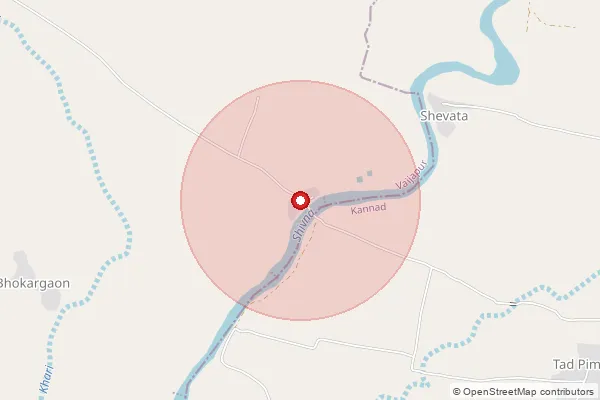 Map showing approximate area covered by Pincode 421403 — Gegaon B.O, Thane