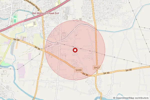 Map showing approximate area covered by Pincode 422002 — Gole Colony S.O, Nashik