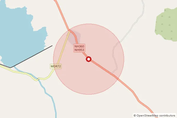 Map showing approximate area covered by Pincode 422004 — Mhasrul B.O, Nashik