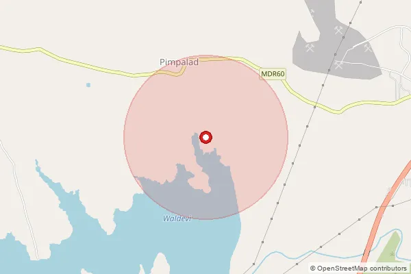 Map showing approximate area covered by Pincode 422010 — Pimpalgaon Khamb B.O, Nashik
