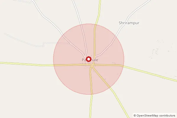 Map showing approximate area covered by Pincode 422103 — Dhondbhar B.O, Nashik