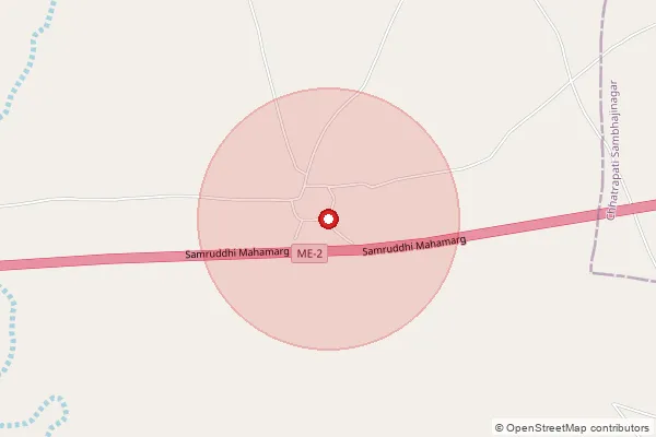 Map showing approximate area covered by Pincode 422112 — Khopadi Bk B.O, Nashik