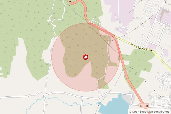 Map showing approximate area covered by Pincode 422113 — Ind. Est. Malegaon Sinnar S.O, Nashik