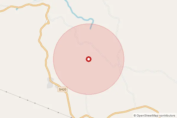 Map showing approximate area covered by Pincode 422211 — Bhormal B.O, Nashik