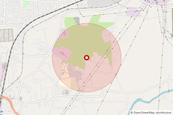 Map showing approximate area covered by Pincode 422222 — Ycm Open Univesity S.O, Nashik