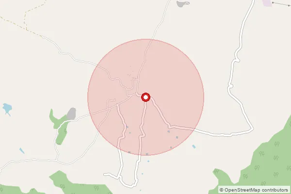 Map showing approximate area covered by Pincode 422601 — Dhamangaon Awari B.O, Ahmednagar