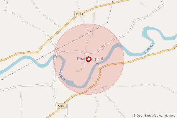 Map showing approximate area covered by Pincode 422603 — Kalas Bk B.O, Ahmednagar