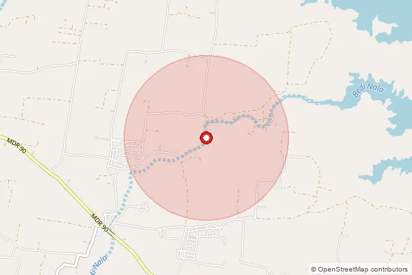 Map showing approximate area covered by Pincode 423212 — Khayde B.O, Nashik