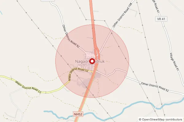Map showing approximate area covered by Pincode 424005 — Dhule Vidya Nagari S.O, Dhule