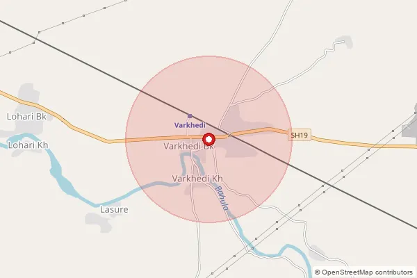 Map showing approximate area covered by Pincode 424202 — Vadgaon Ambe B.O, Jalgaon